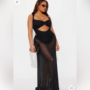 Fashion Nova Black Maxi Dress